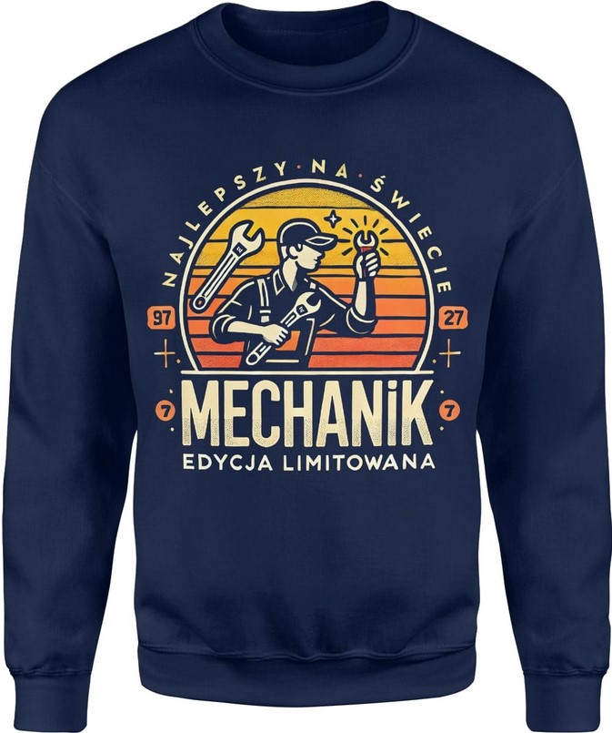 Bluza męska Mechanik edycja limitowana granatowa