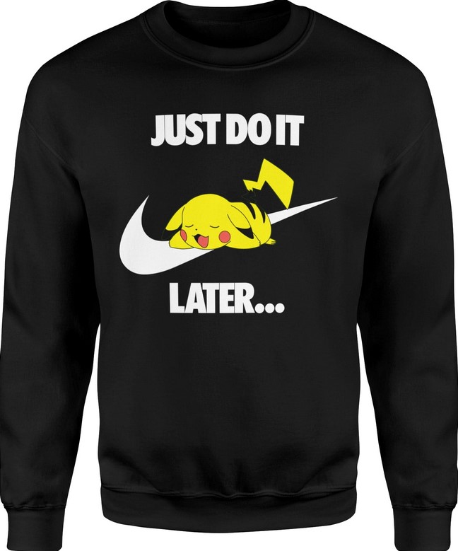 Bluza męska Pokemon Pikachu Just do it later