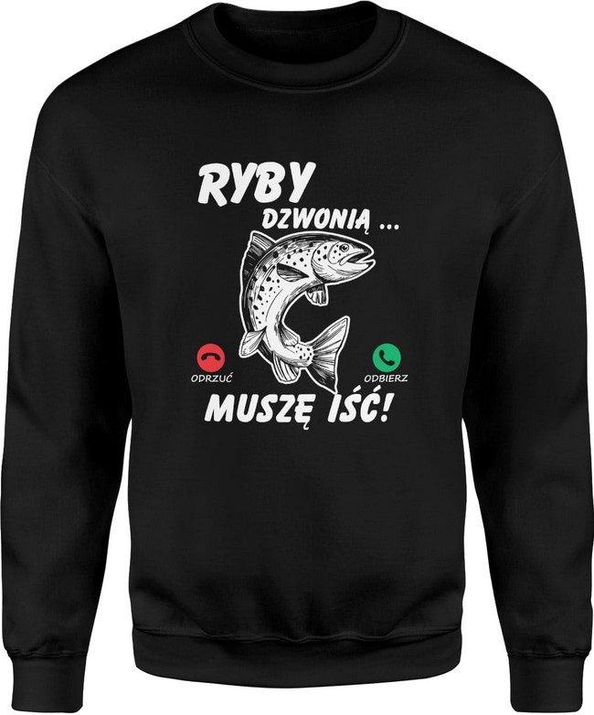 Bluza męska Ryby dzwonią wędkarska wędkarz