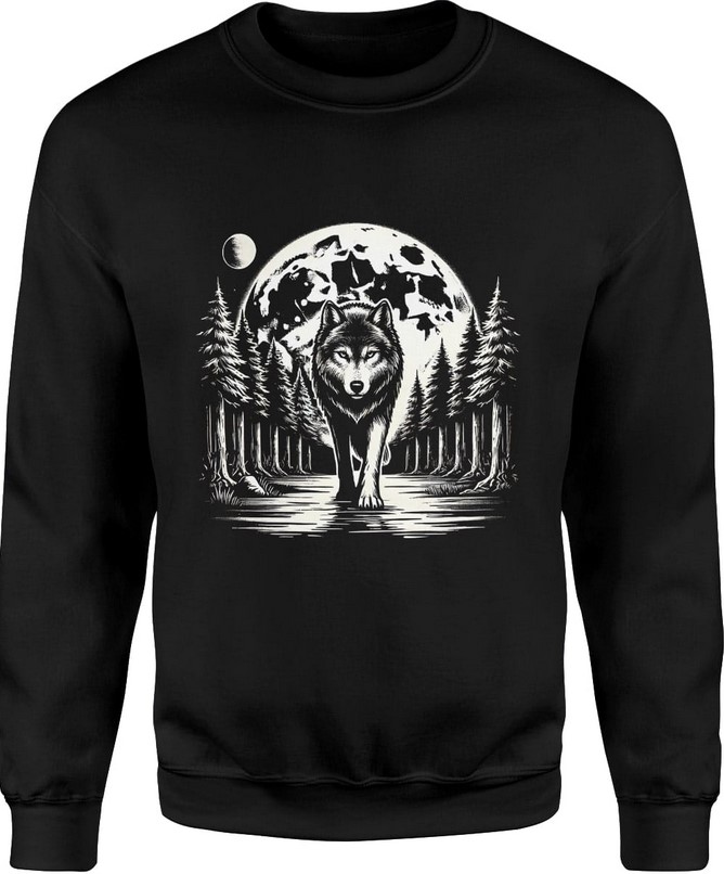 Bluza męska Wilk w lesie