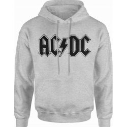  Bluza męska z kapturem AC/DC muzyka rock metal szara