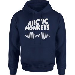  Bluza męska z kapturem Arctic Monkeys muzyczna granatowa