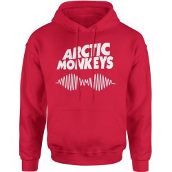  Bluza męska z kapturem Arctic Monkeys muzyczna czerwona
