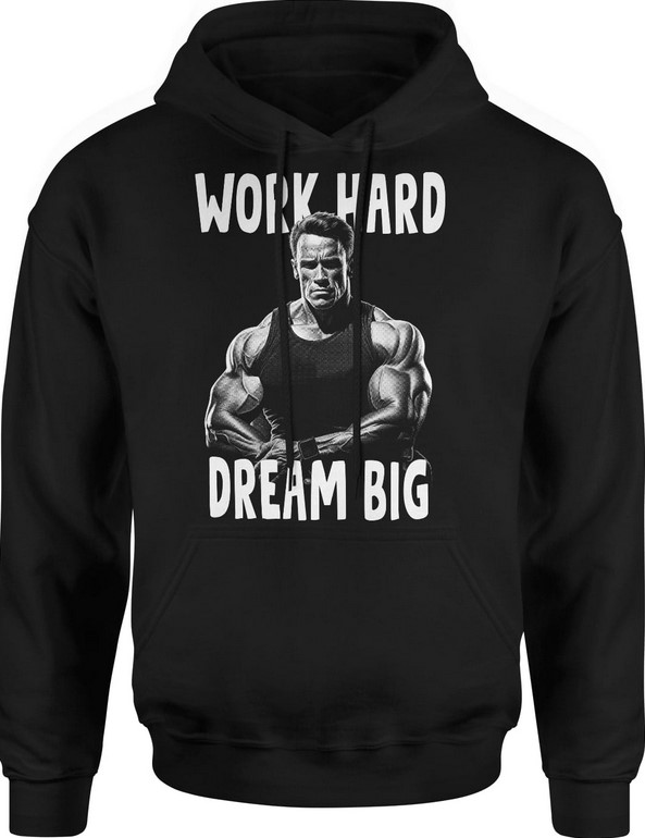 Bluza męska z kapturem Arnold Schwarzenegger na siłownie