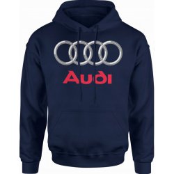  Bluza męska z kapturem Audi niebieska