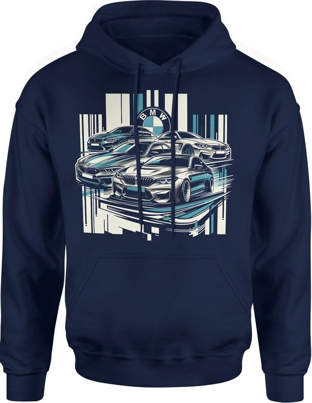 Bluza męska z kapturem BMW Motorsport granatowa