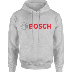  Bluza męska z kapturem Bosch prezent dla mechanika majsterkowicza budolańca stolarza szara