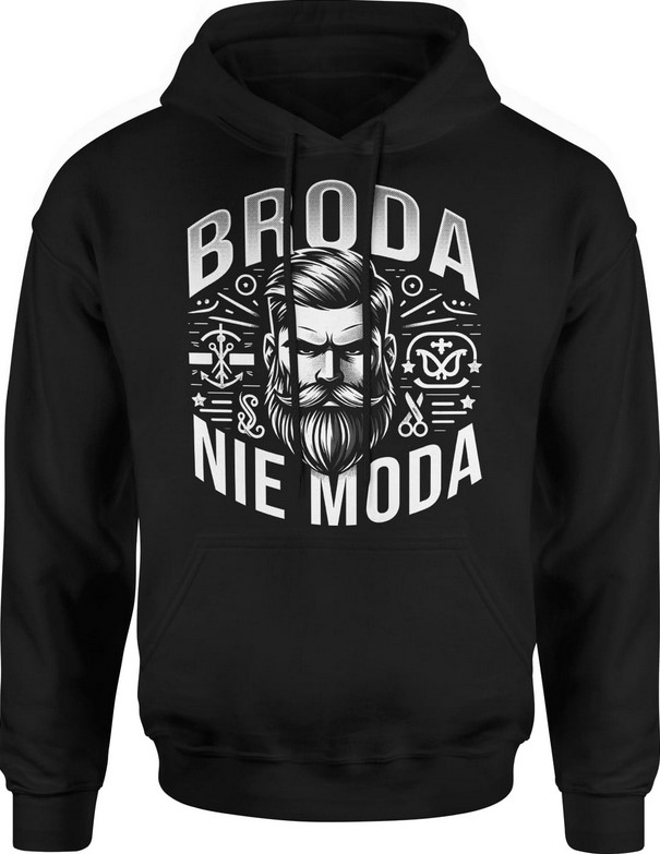 Bluza męska z kapturem Broda to nie moda barber dla brodacza
