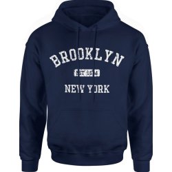  Bluza męska z kapturem Brooklyn New York NY granatowa