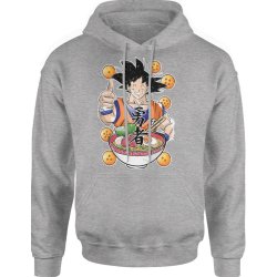  Bluza męska z kapturem Dragon Ball Z Goku Śmieszna szara