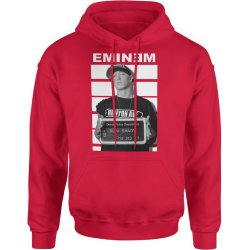  Bluza męska z kapturem Eminem Slim Shady czerwona