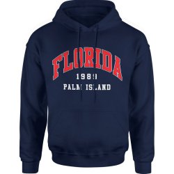  Bluza męska z kapturem Florida Palm Island granatowa