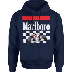  Bluza męska z kapturem Formula 1 bolid Marlboro granatowa