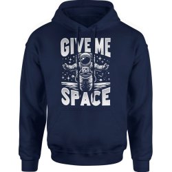  Bluza męska z kapturem Give me space kosmos astronauta granatowa