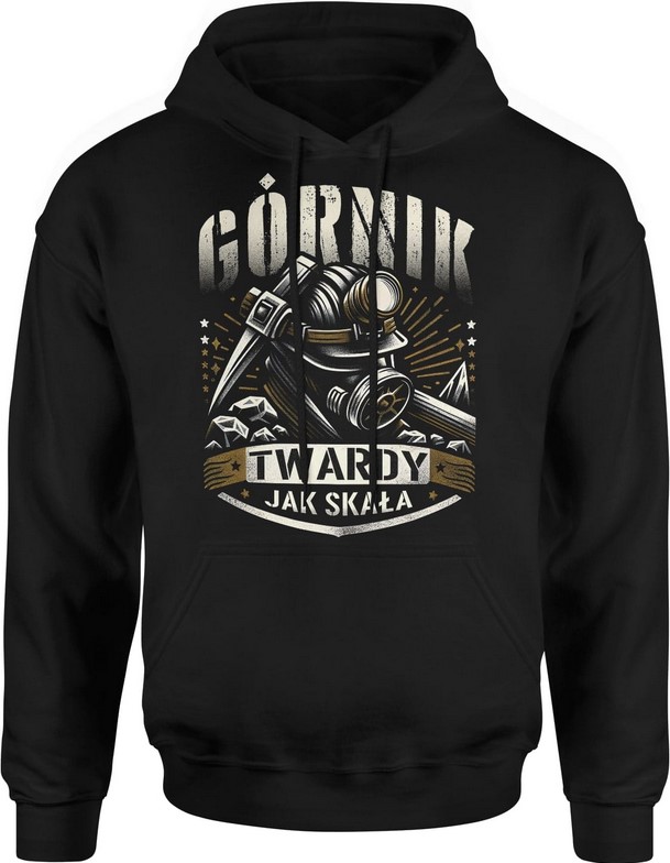 Bluza męska z kapturem Górnik Prezent dla górnika