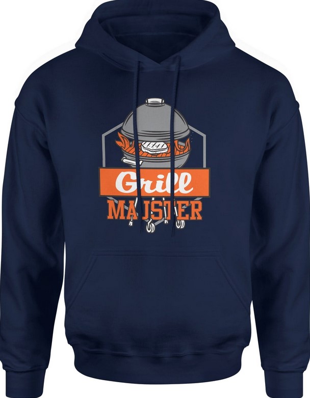 Bluza męska z kapturem Grill Majster granatowa