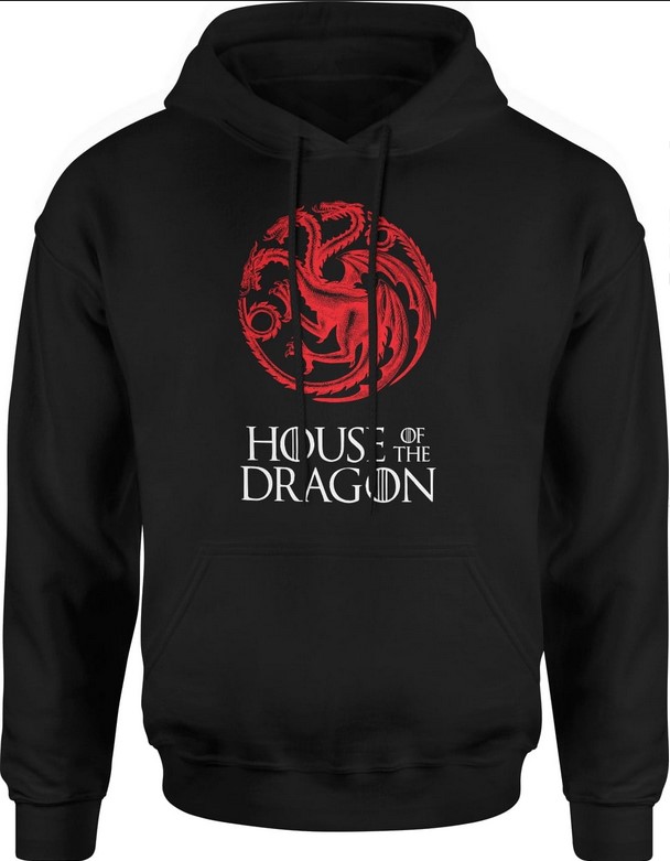 Bluza męska z kapturem House of dragon Ród smoka Gra o Tron
