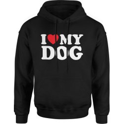  Bluza męska z kapturem I Love My Dog Kocham Mojego Psa