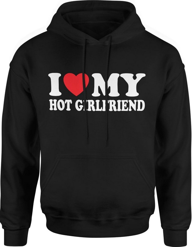 Bluza męska z kapturem I love my hot girlfriend