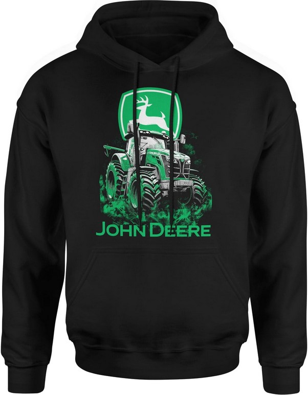 Bluza męska z kapturem John Deere Traktor