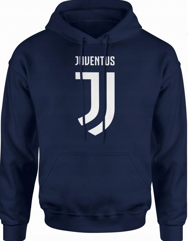 Bluza męska z kapturem Juventus granatowa
