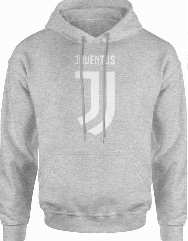 Bluza męska z kapturem Juventus szara