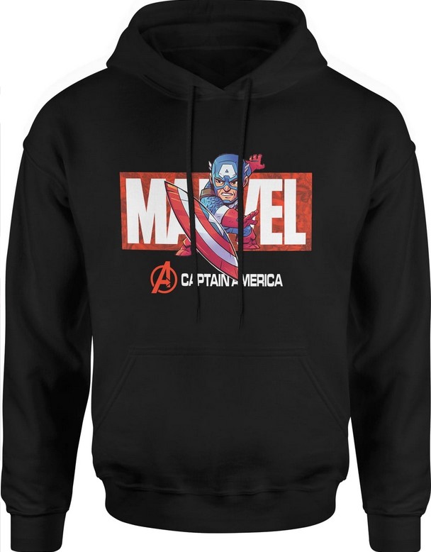 Bluza męska z kapturem Kapitan Ameryka Marvel