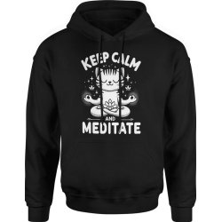  Bluza męska z kapturem Keep calm and meditate joga medytacja yoga