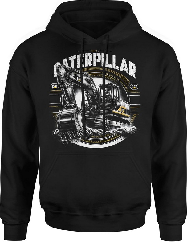 Bluza męska z kapturem Koparka Caterpillar CAT