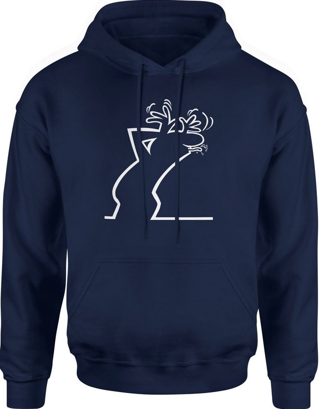 Bluza męska z kapturem La Linea Balum Balum granatowa