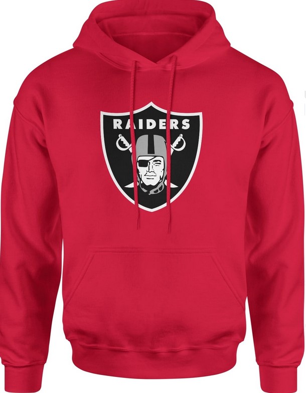 Bluza męska z kapturem Las Vegas Raiders NFL futbol amerykański czerwona