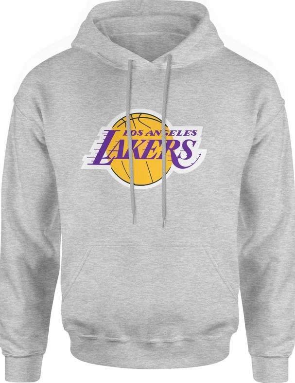 Bluza męska z kapturem Los Angeles Lakers LA NBA koszykówka szara