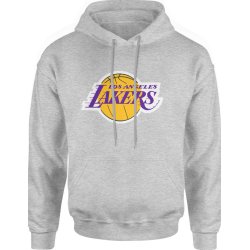  Bluza męska z kapturem Los Angeles Lakers LA NBA koszykówka szara