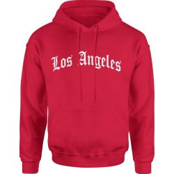  Bluza męska z kapturem Los Angeles California USA czerwona