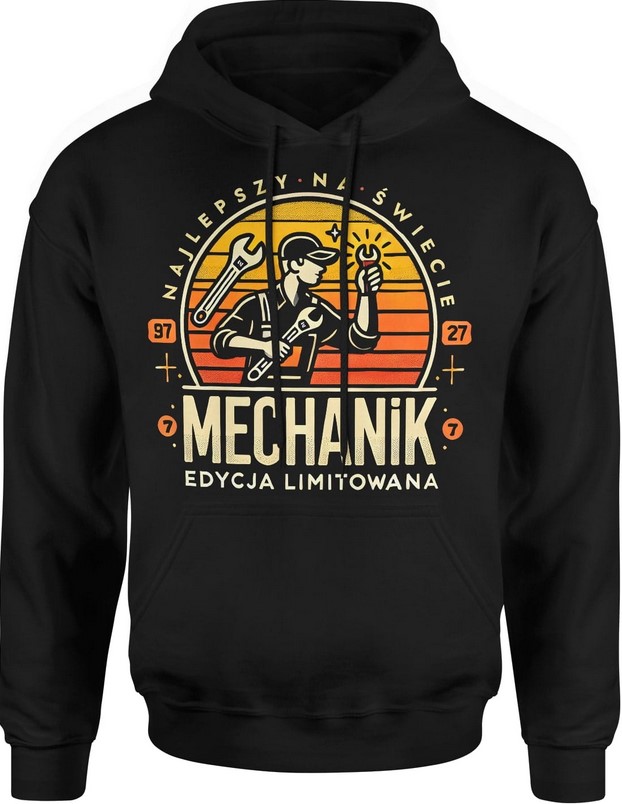 Bluza męska z kapturem Mechanik edycja limitowana