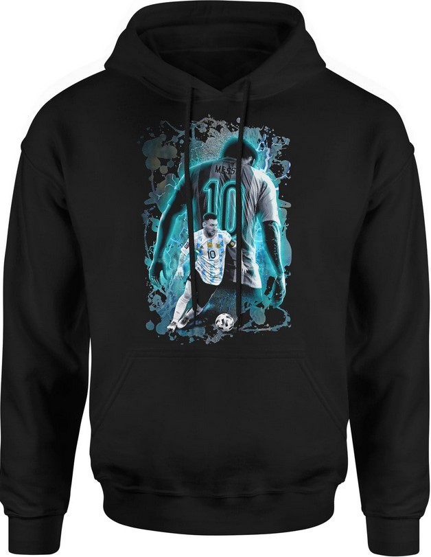 Bluza męska z kapturem Messi Argentyna Goat Leo