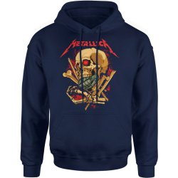  Bluza męska z kapturem Metallica granatowa