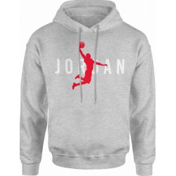  Bluza męska z kapturem Michael Jordan koszykówka szara
