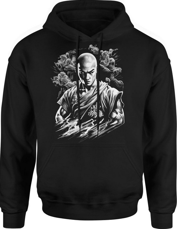 Bluza męska z kapturem Mnich Shaolin Kung Fu