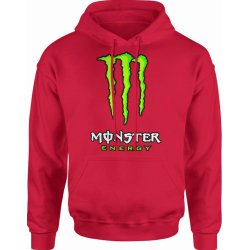  Bluza męska z kapturem Monster Energy drink czerwona