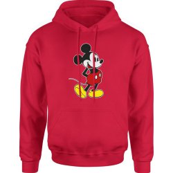  Bluza męska z kapturem Myszka Miki Disney czerwona