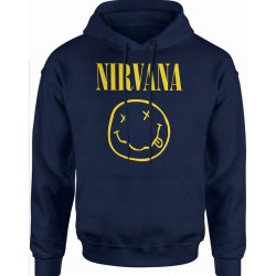  Bluza męska z kapturem Nirvana niebieska 
