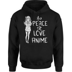  Bluza męska z kapturem Peace love anime 