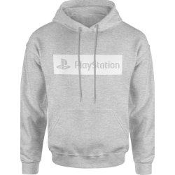  Bluza męska z kapturem Playstation konsola PS szara