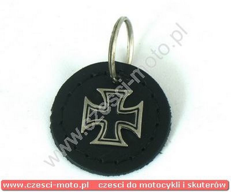 Breloczek skórzany Krzyż maltański
