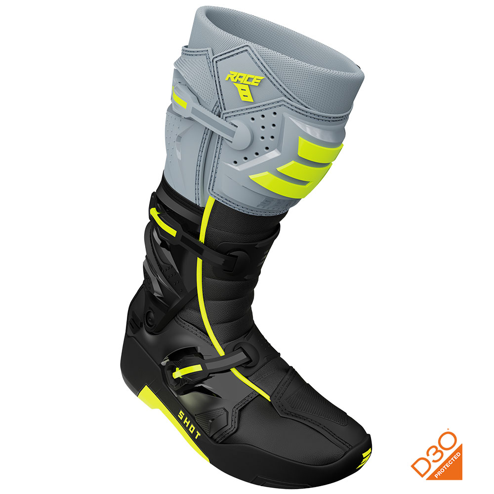 Buty Shot Race 8 Black Grey Neon Yellow