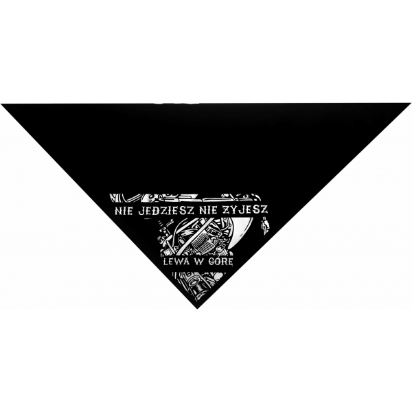 Chusta motocyklowa, bandana LEWA W GÓRĘ