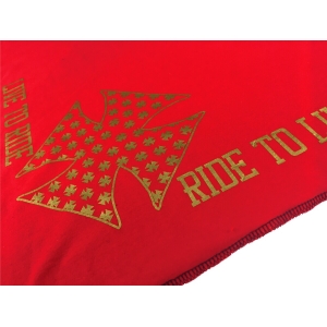 Chusta motocyklowa, bandana LIVE TO RIDE GOLD
