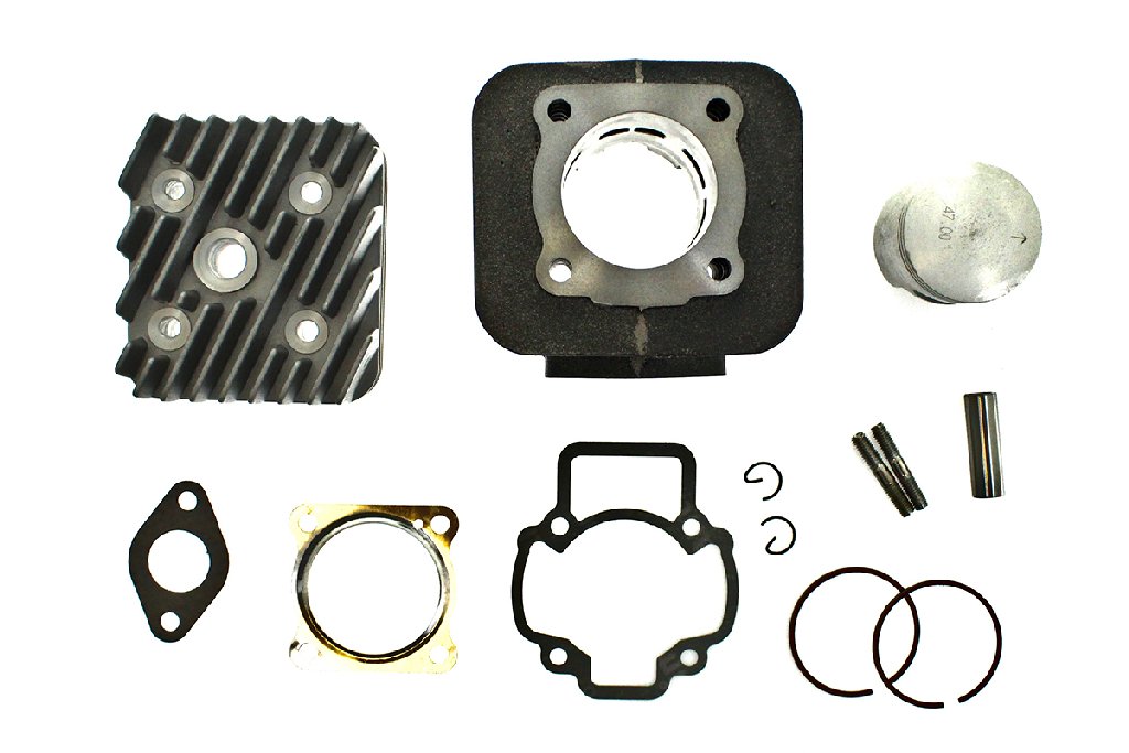 Cylinder żeliwny z głowicą 70 CCM POWER FORCE GILERA STORM PIAGGIO LIBERTY SFERA ZIP 47MM 2T