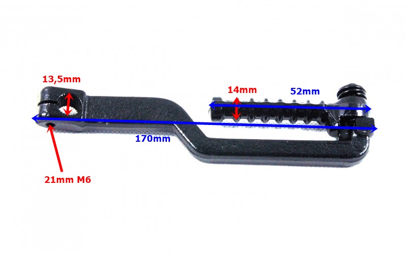 Dźwignia rozrusznika nożnego skuter 4T czarna